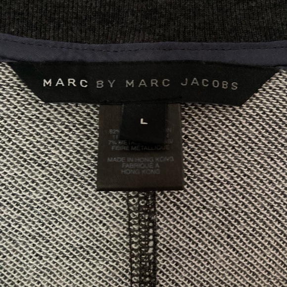Marc By Marc Jacobs women’s gray shimmer 3/4 button down pull over vest NWOT - Picture 13 of 16